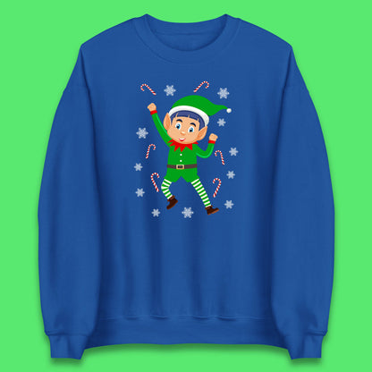 Cartoon Elf Christmas Jumper UK
