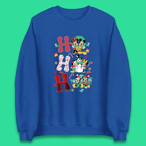 Vintage Disney Christmas Ho Ho Ho Mickey Mouse Minnie Mouse And Friends Xmas Disney Trip Unisex Sweatshirt