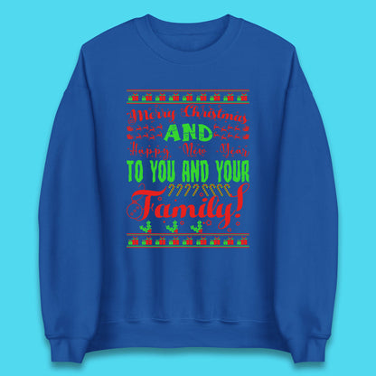 merry christmas family sweatshirt