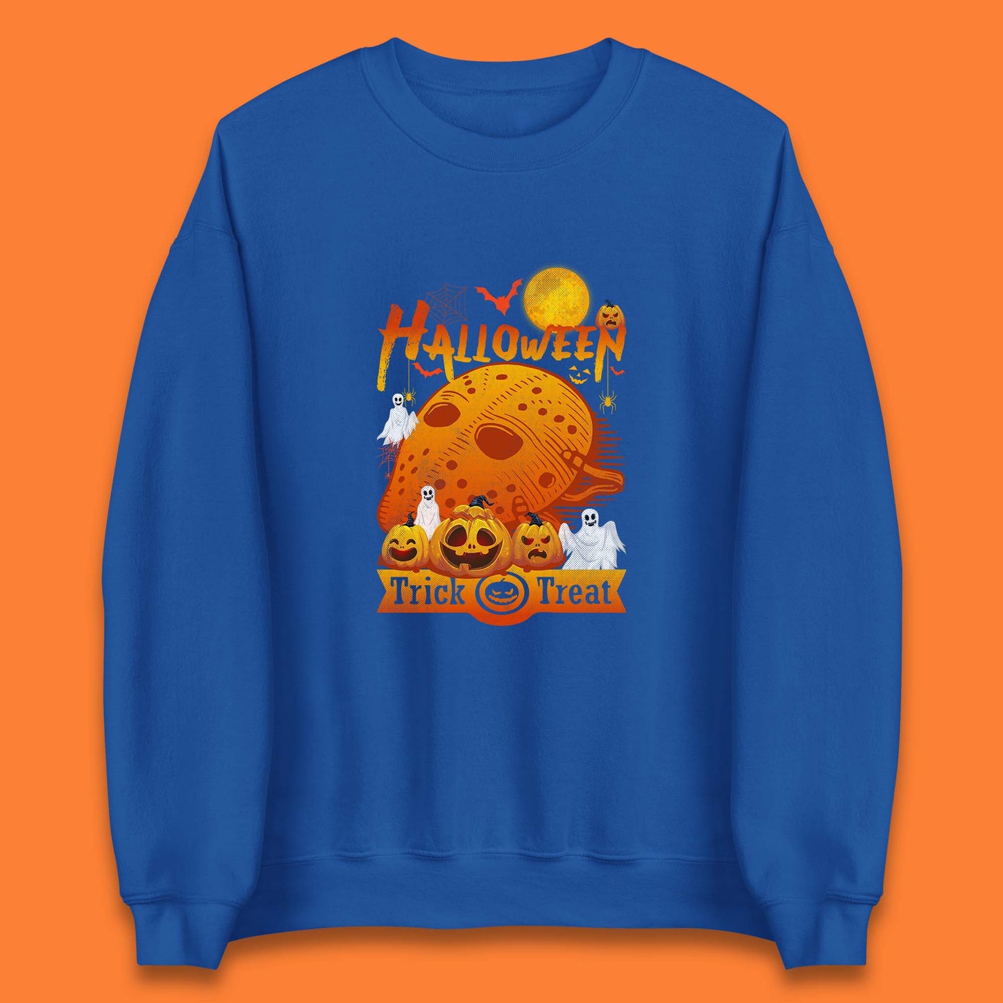 Happy Halloween Jason Voorhees Face Mask Halloween Friday The 13th Horror Movie Halloween Pumpkins Unisex Sweatshirt