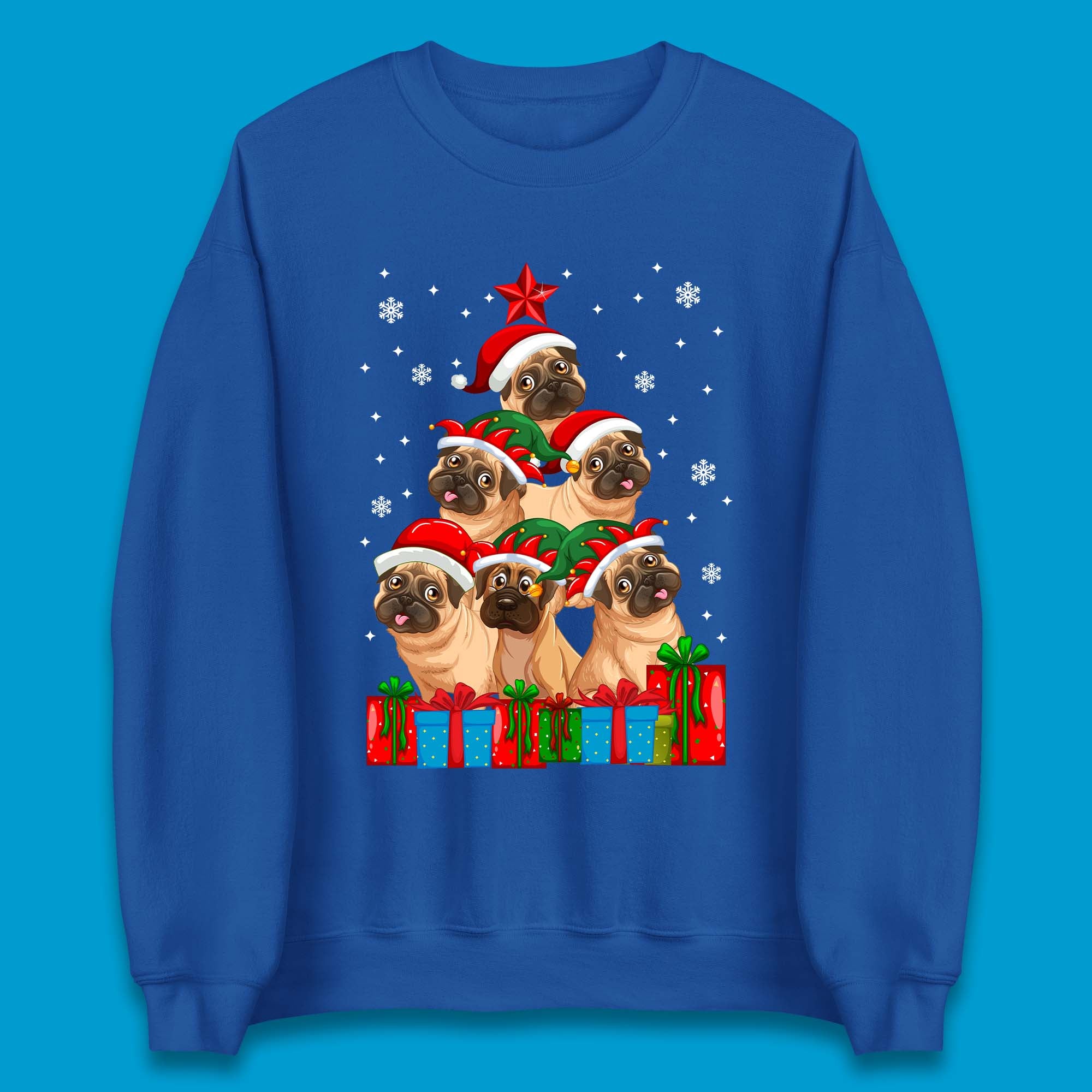 Pug Dog Christmas Unisex Sweatshirt
