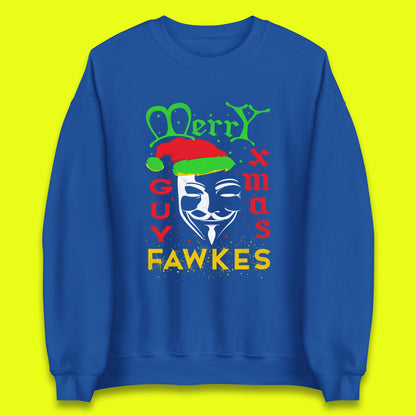 anonymous mask christmas sweatshirt