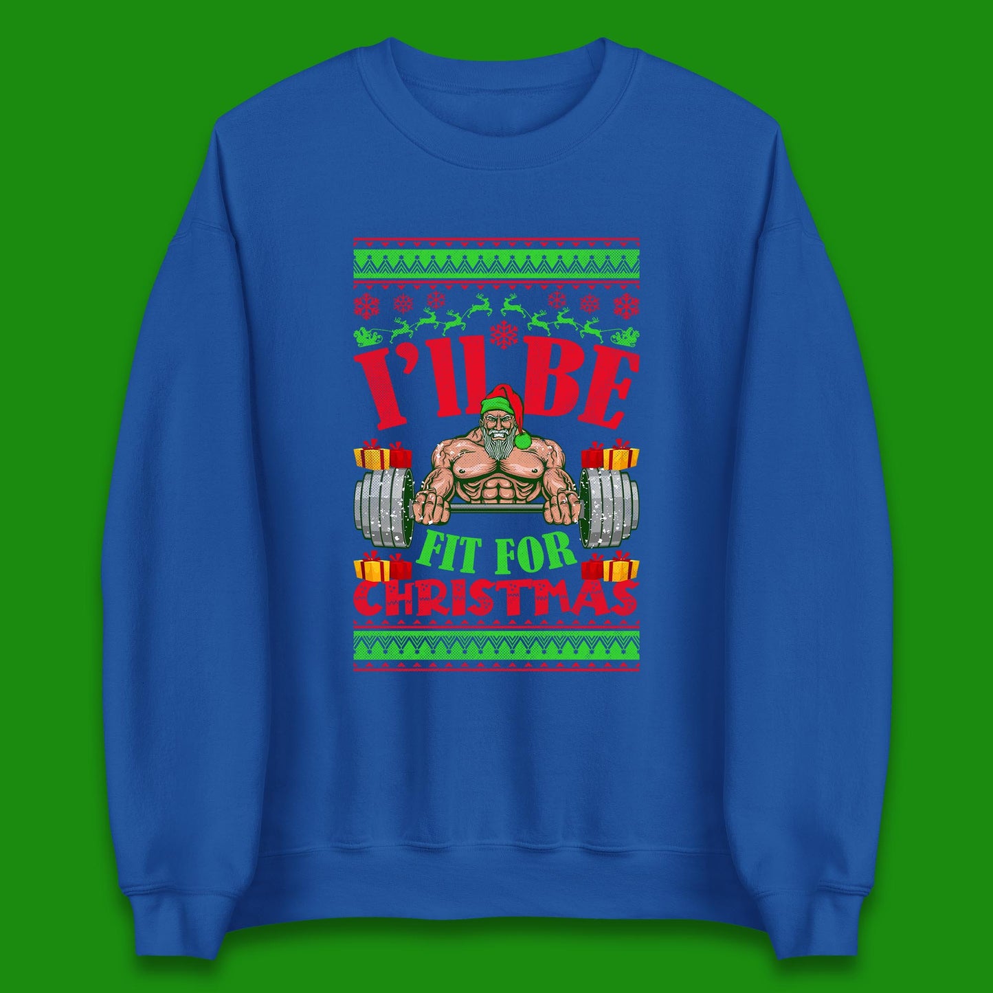 christmas workout sweatshirt