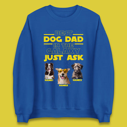 Personalised Best Dog Dad Unisex Sweatshirt