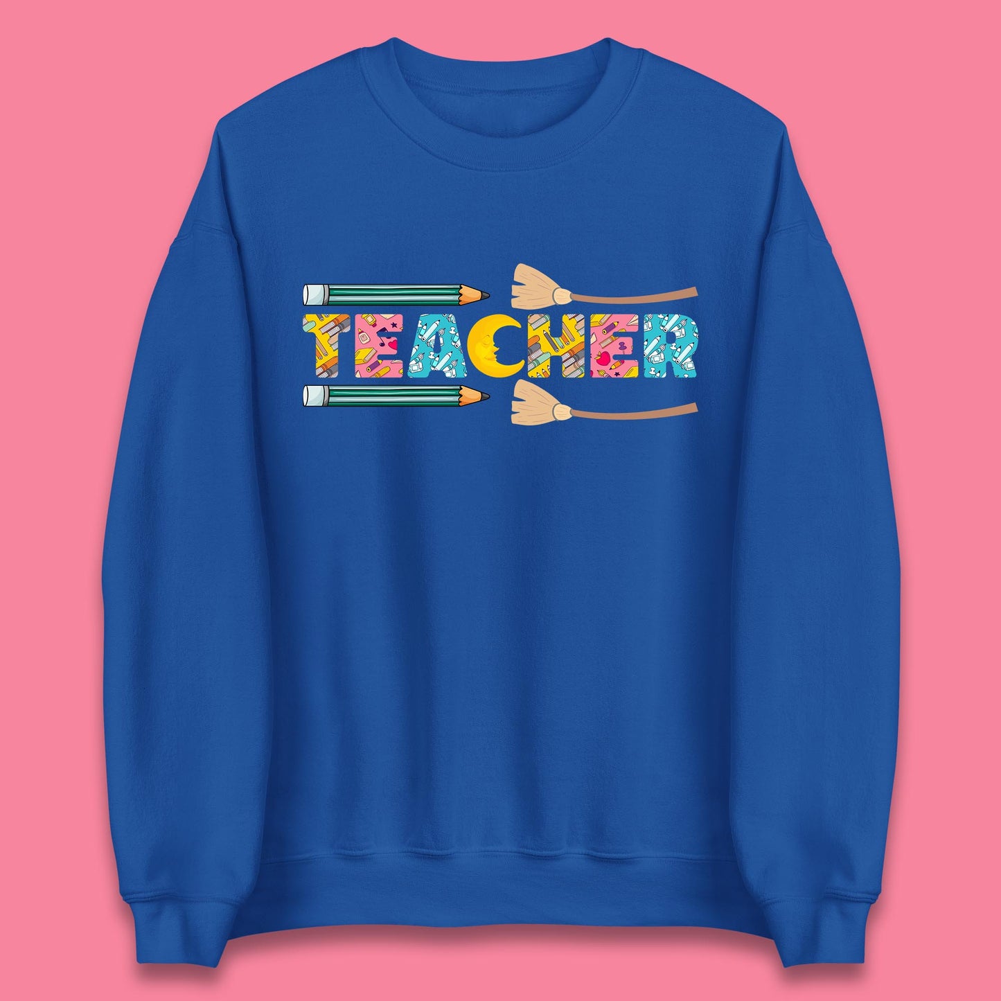 Halloween Teacher Spooky Teacher Ghost Halloween School Unisex Sweatshirt