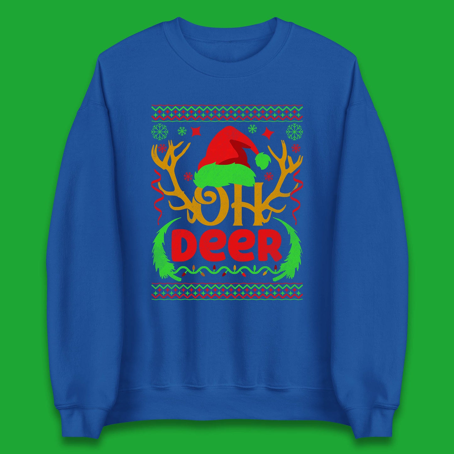 deer antlers christmas sweatshirt