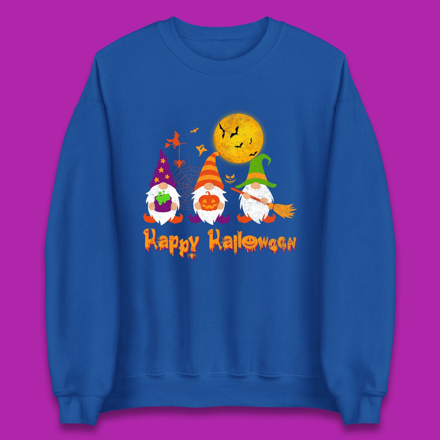 Happy Halloween Gnomies Spooky Witch Gnomes Scary Gnome Lover Unisex Sweatshirt