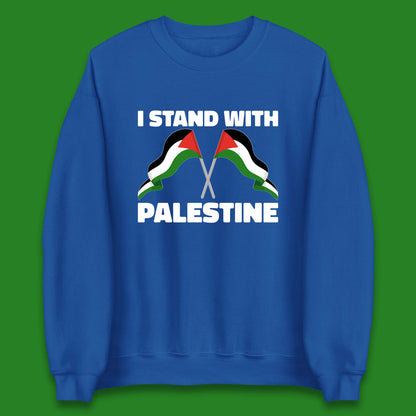 I Stand with Palestine Flags Sweatshirt