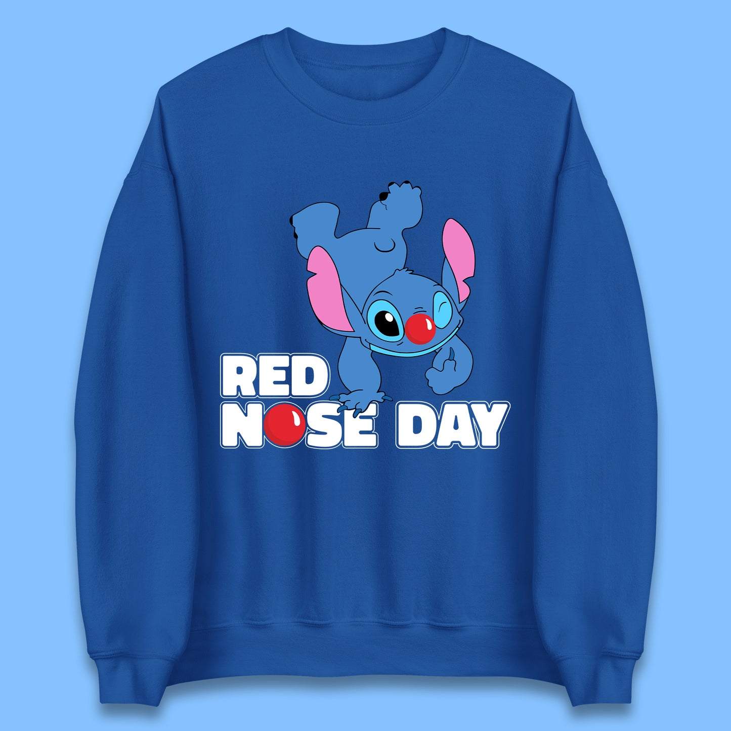 Stitch Red Nose Day Unisex Sweatshirt