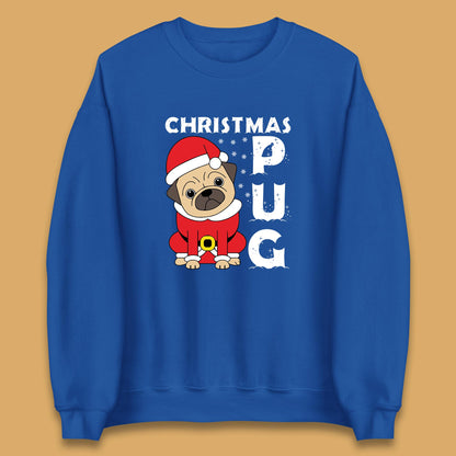 christmas pug dog sweatshirt