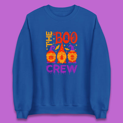 The Boo Crew Halloween Gnomes Squad Horror Scary Spooky Matching Costume Unisex Sweatshirt