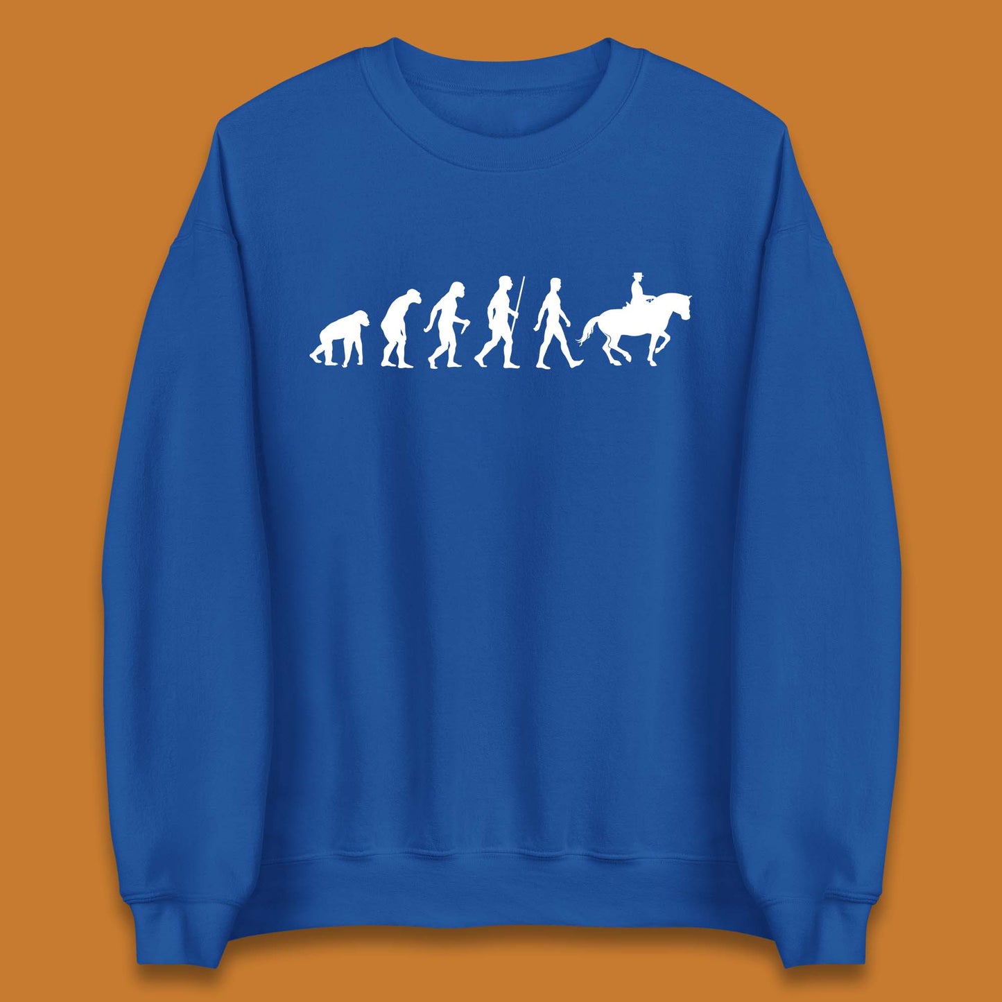 Horse Riding Evolution Equestrian Horse Racing Jockey Unisex Sweatshirt
