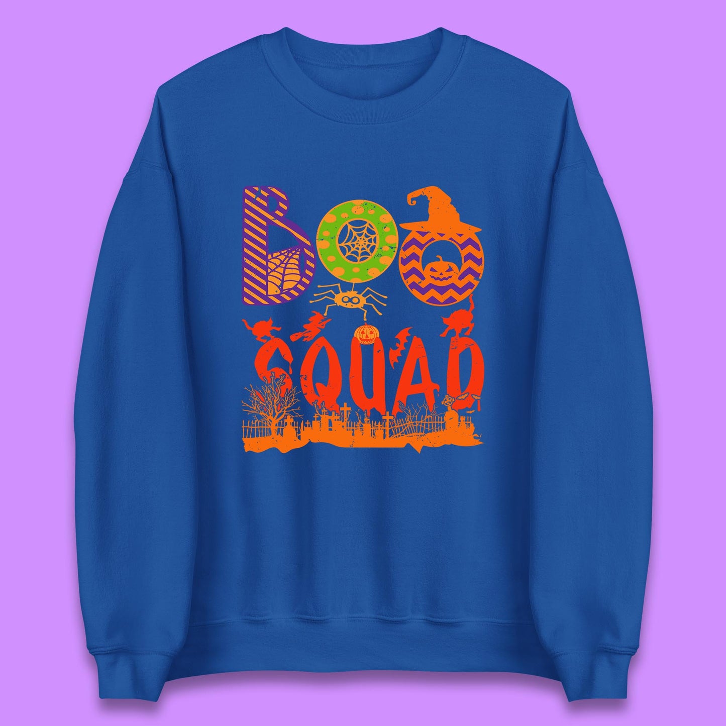 Boo Squad Halloween Matching Costume Horror Boo Crew Unisex Sweatshirt