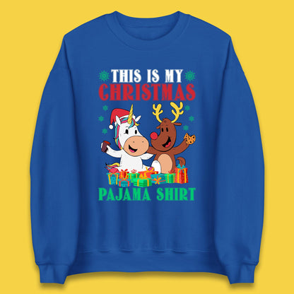 christmas unicorn reindeer sweatshirt