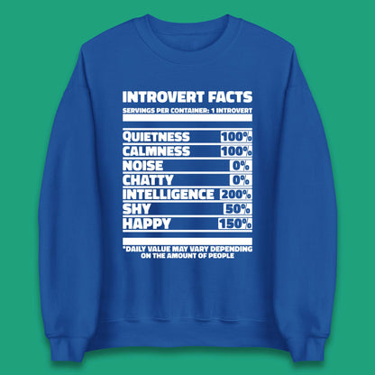 Introvert Facts Unisex Sweatshirt