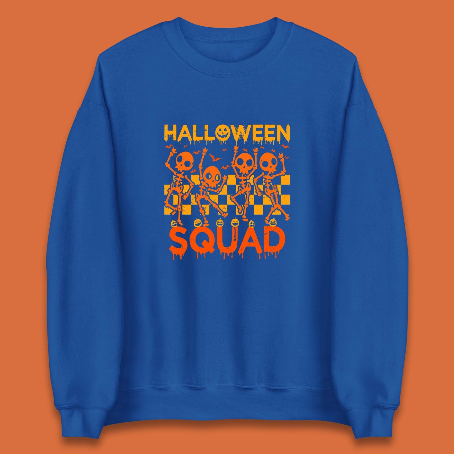 Halloween Squad Dancing Skeletons Squad Goals Dancing Halloween Skull Unisex Sweatshirt