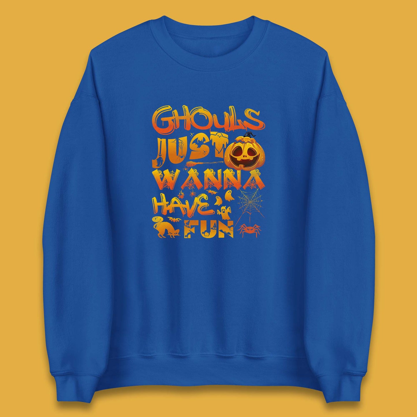 Ghouls Just Wanna Have Fun Halloween Disco Ghost Ghouls Night Out Spooky Season Unisex Sweatshirt