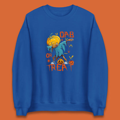 Dab Or Treat Scarecrow Dabs Halloween Dabbing Dance Horror Scary Unisex Sweatshirt