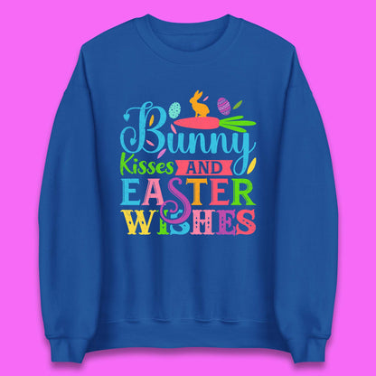 Bunny Kisses And Easter Wishes Unisex Sweatshirt