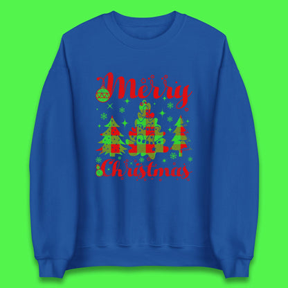 merry christmas trees sweatshirt