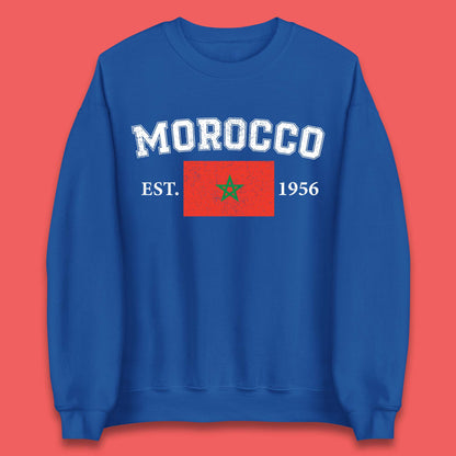 Morocco Est 1956 Unisex Sweatshirt