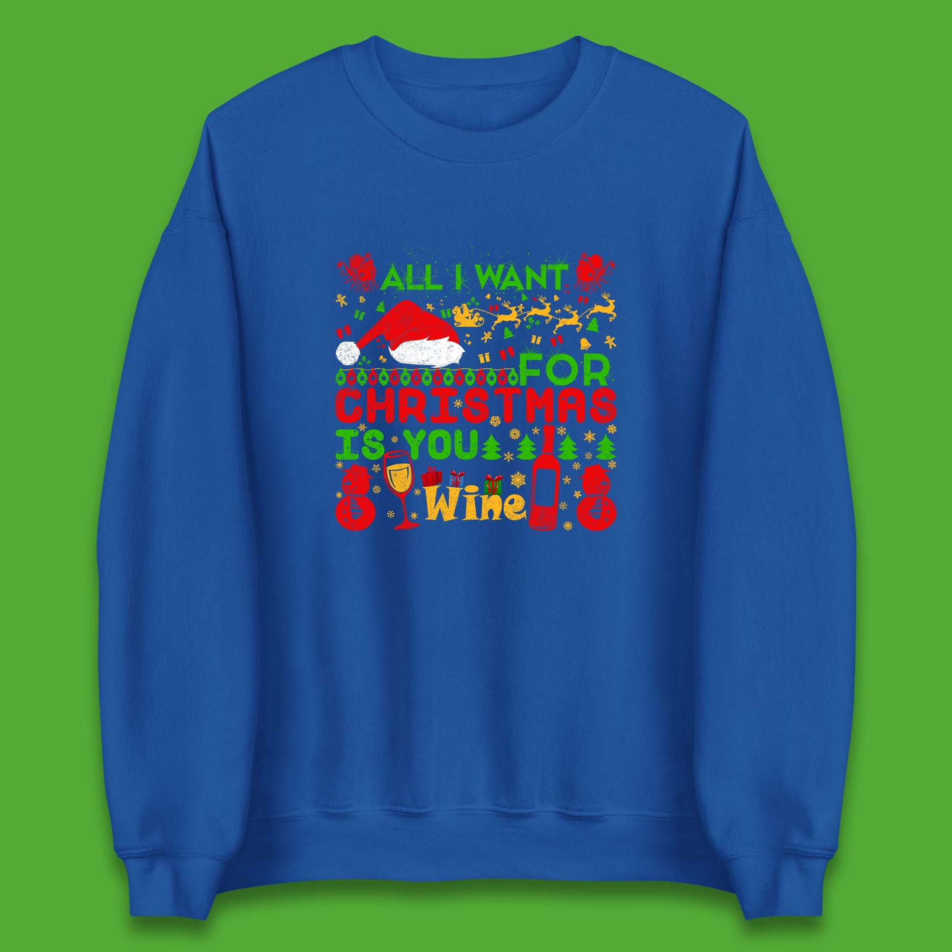 Wine Christmas Sweatshirt