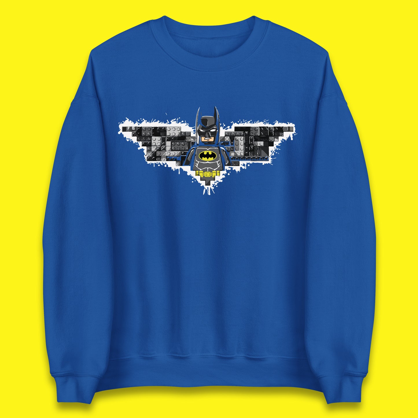 The Lego Batman Movie Superhero Building Bricks Block DC Comics Batman Master Builder Comic Book Character Unisex Sweatshirt