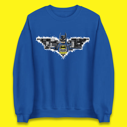 The Lego Batman Movie Superhero Building Bricks Block DC Comics Batman Master Builder Comic Book Character Unisex Sweatshirt