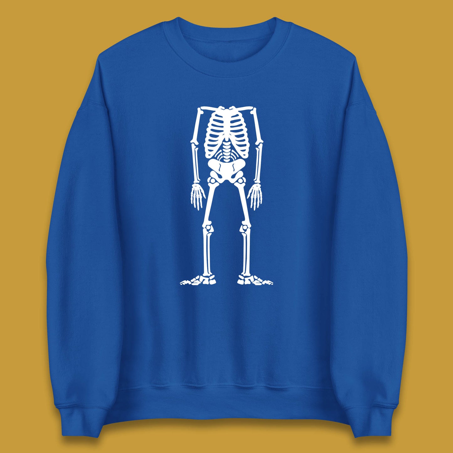 Skeleton Without Head Halloween Headless Skeleton Horror Scary Skull Unisex Sweatshirt