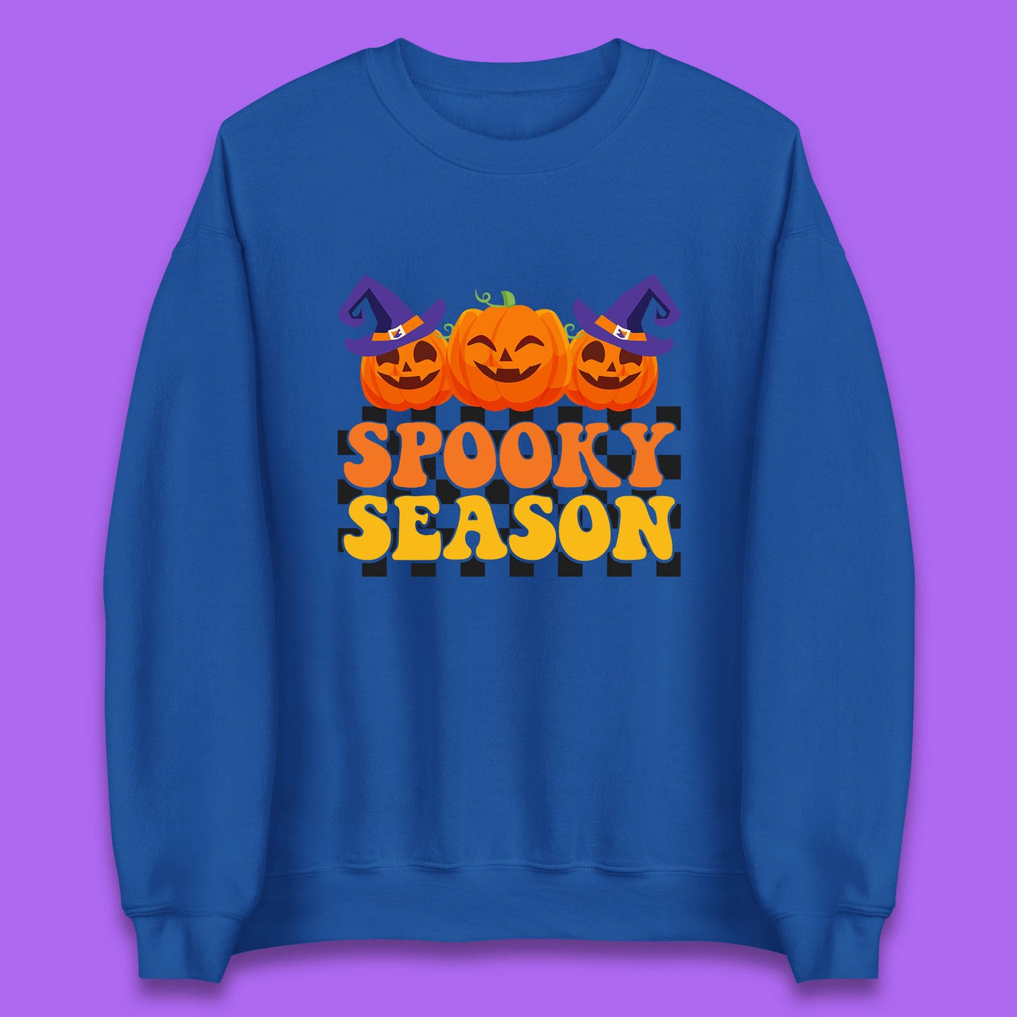 Spooky Season Halloween Jack-O-Lantern Pumpkins Spooky Vibes Unisex Sweatshirt