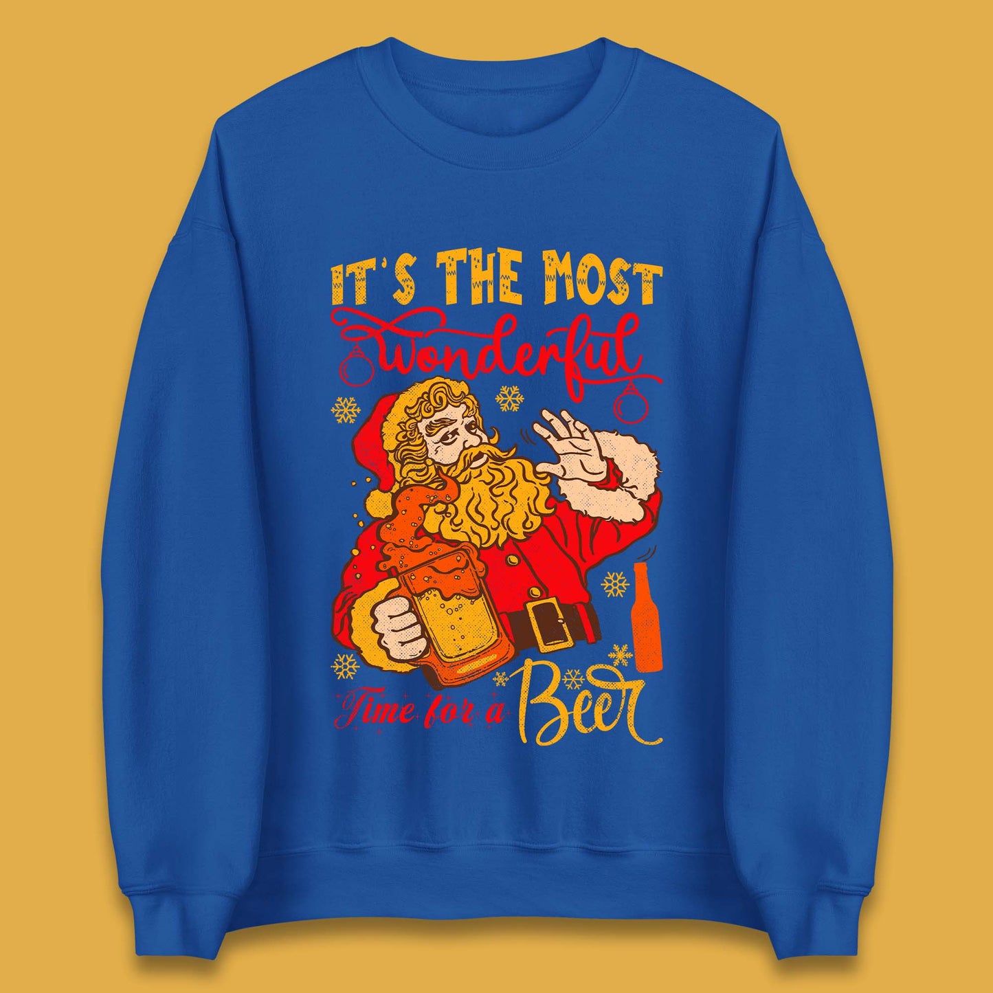 Santa Beer Time Christmas Unisex Sweatshirt