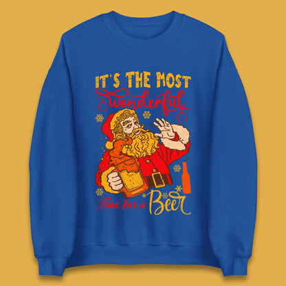 Santa Beer Time Christmas Unisex Sweatshirt
