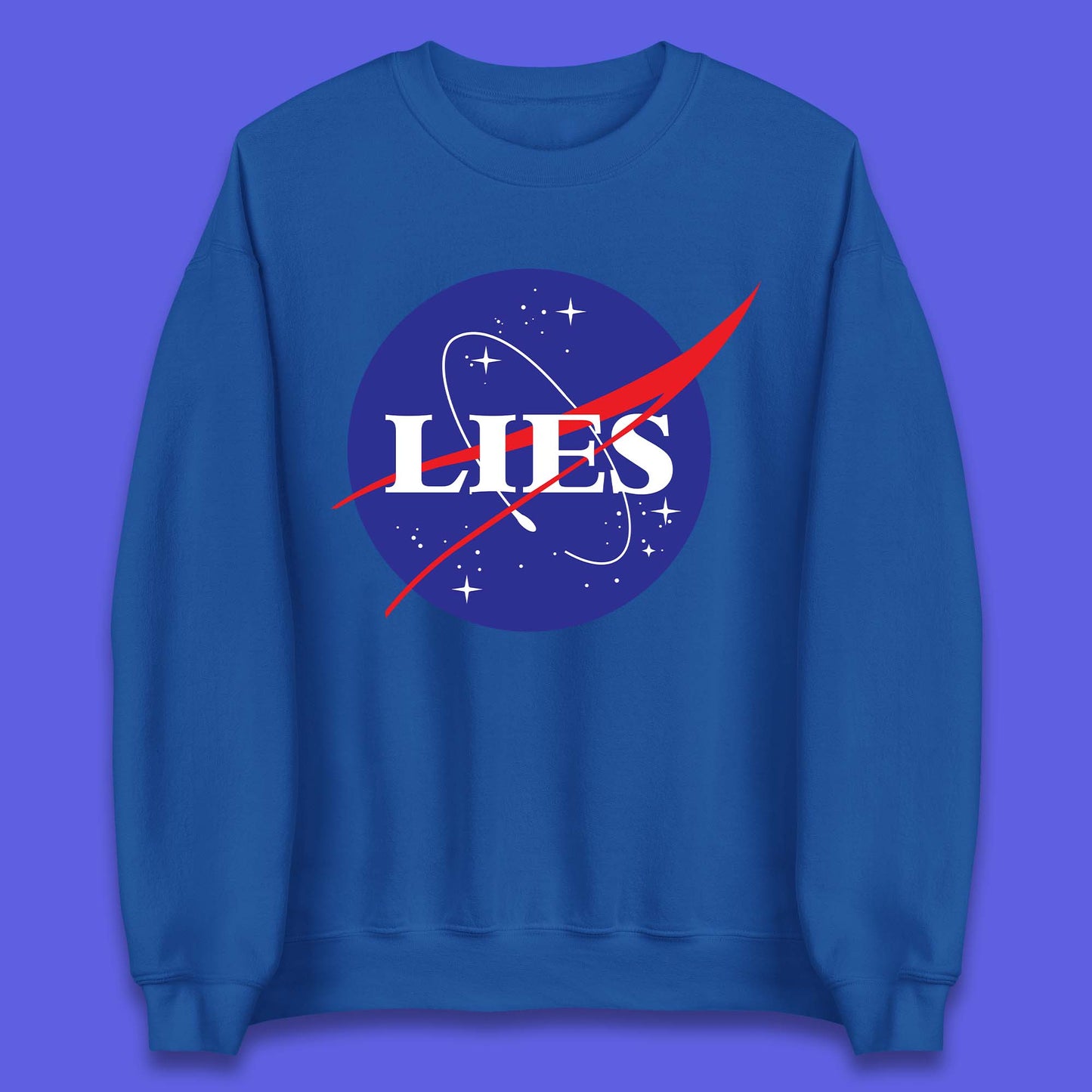 NASA Lies Logo Parody Unisex Sweatshirt