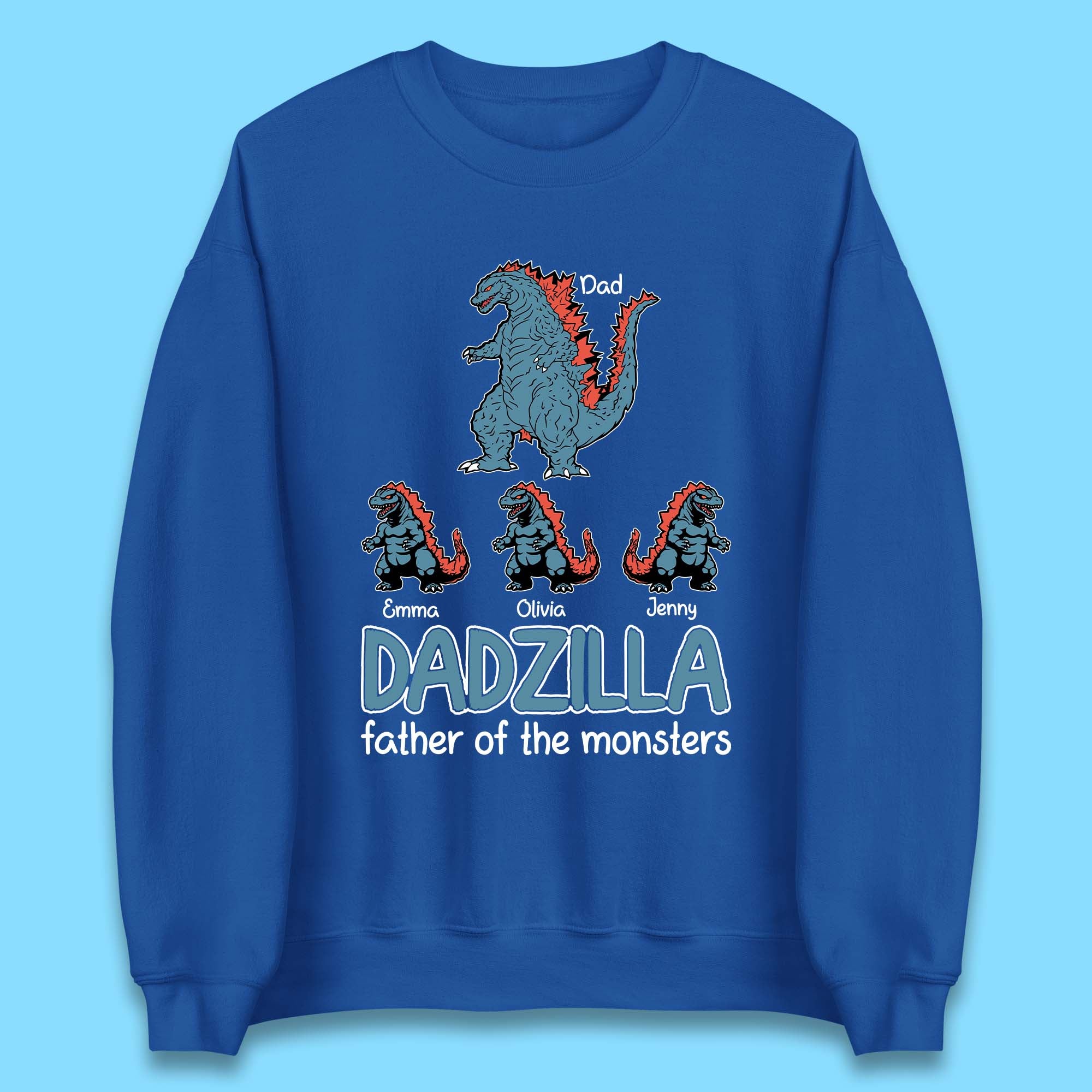Personalised Dadzilla Unisex Sweatshirt