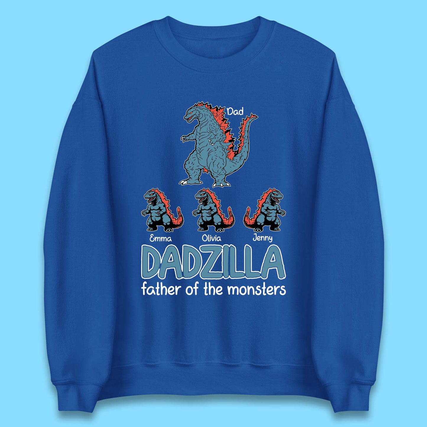 Personalised Dadzilla Unisex Sweatshirt