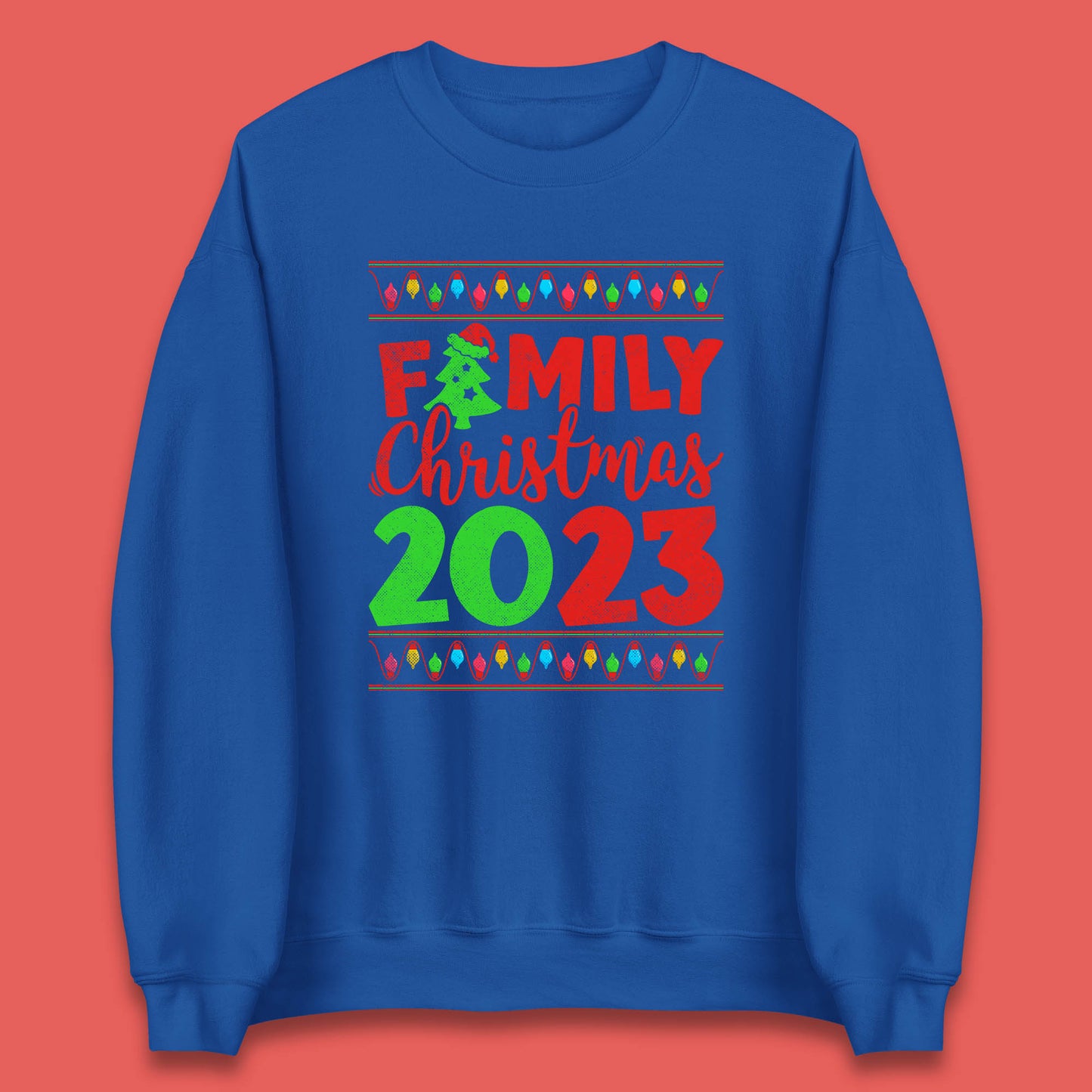 Family Christmas 2023 Merry Christmas Squad Xmas Matching Costume Unisex Sweatshirt
