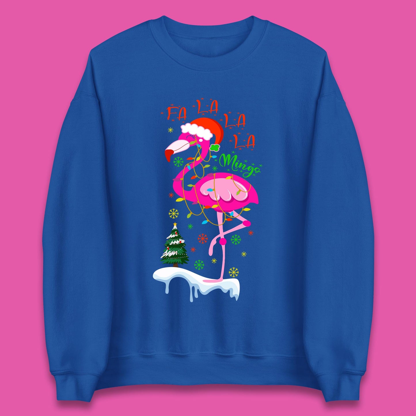 flamingo christmas sweatshirt