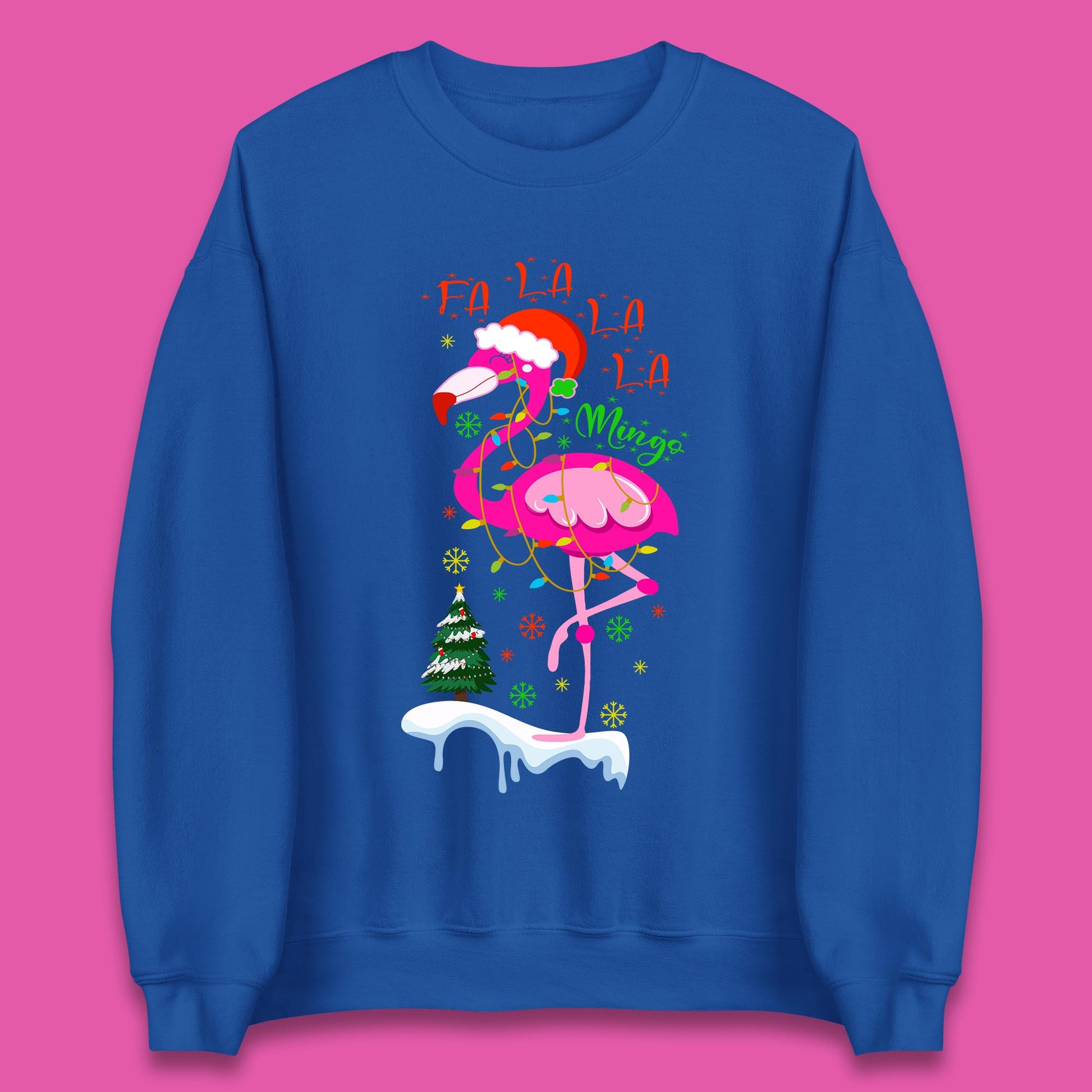 flamingo christmas sweatshirt
