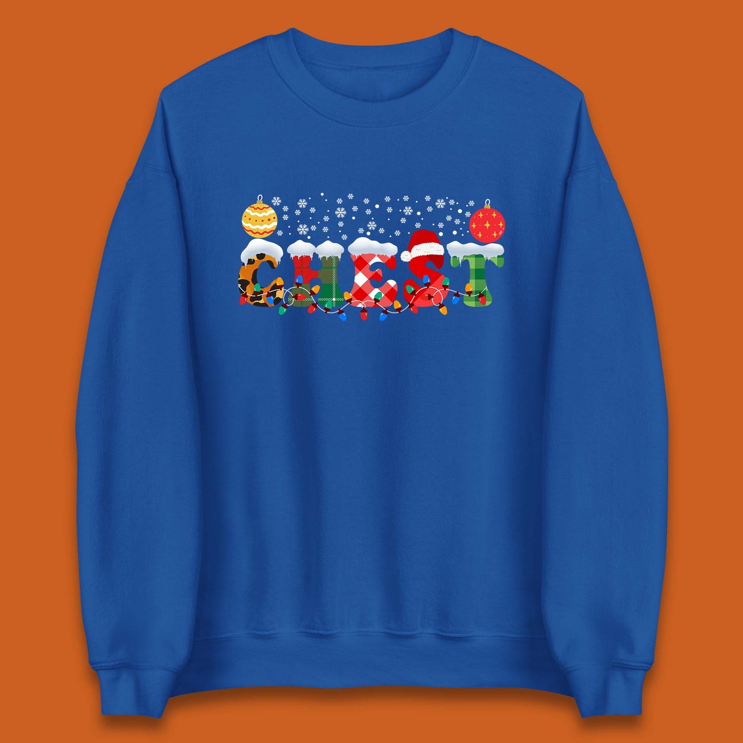 chest and nuts christmas snow winter sweatshirt