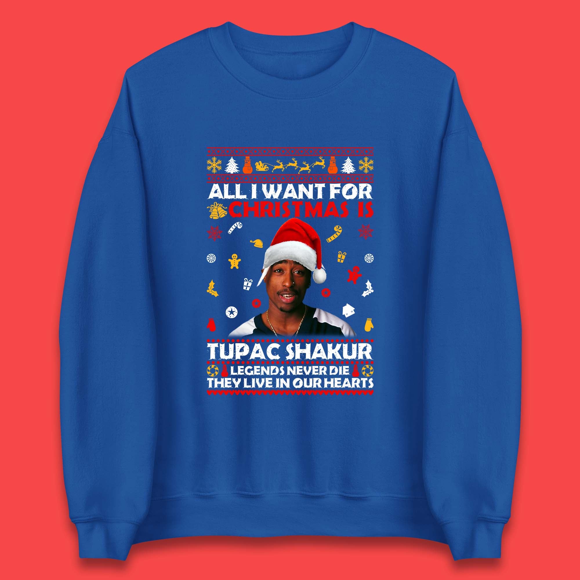 Tupac Shakur Christmas Unisex Sweatshirt