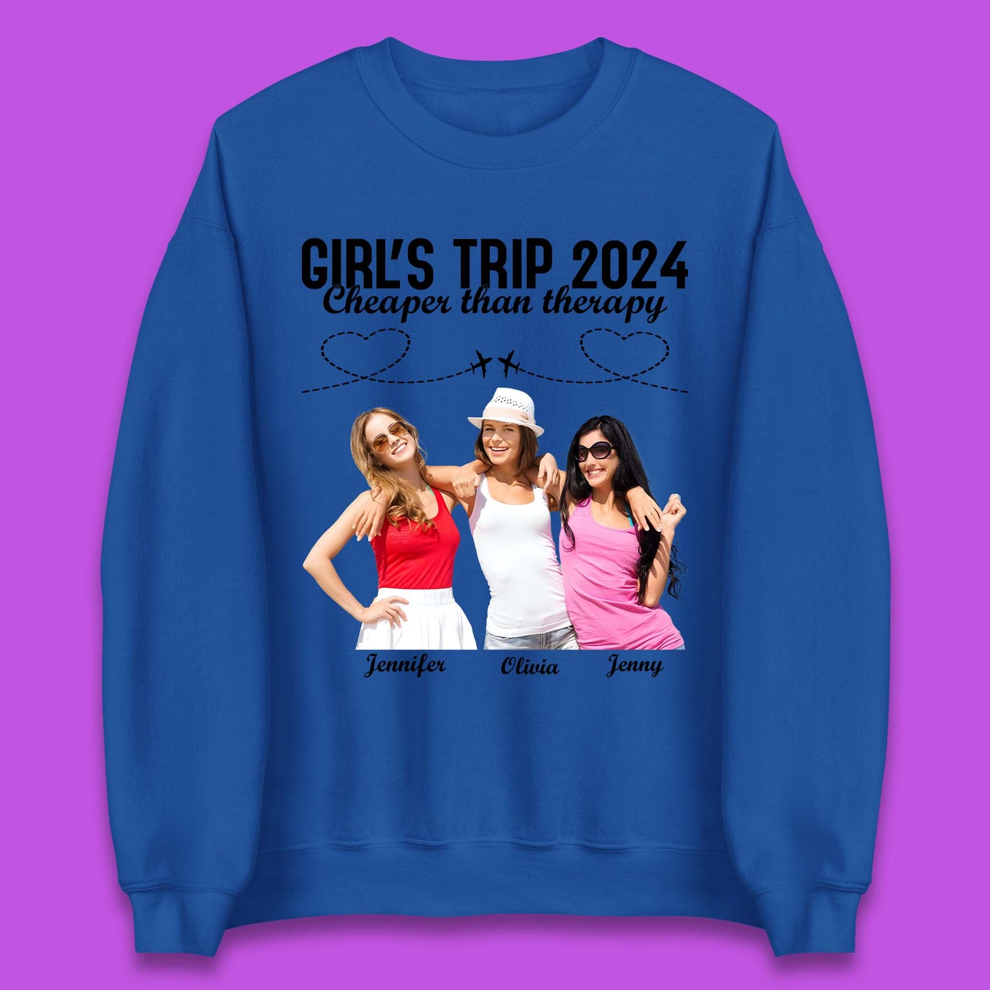 Personalised Girl's Trip Unisex Sweatshirt