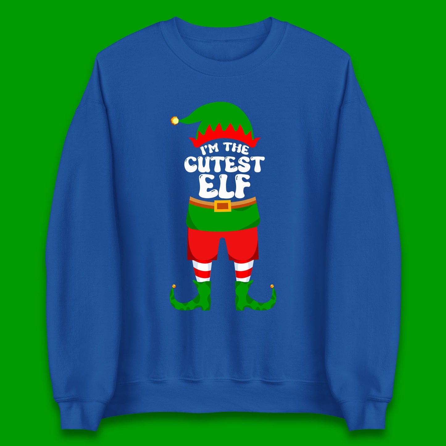 im the cutest elf christmas sweatshirt