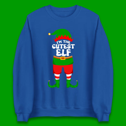 im the cutest elf christmas sweatshirt