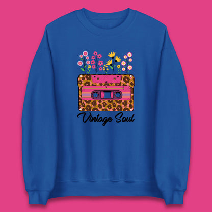 Vintage Soul Western Floral Cassette Tape Retro Wildflower Music Mixtape 80’s 90's Country Music Nostalgia Unisex Sweatshirt