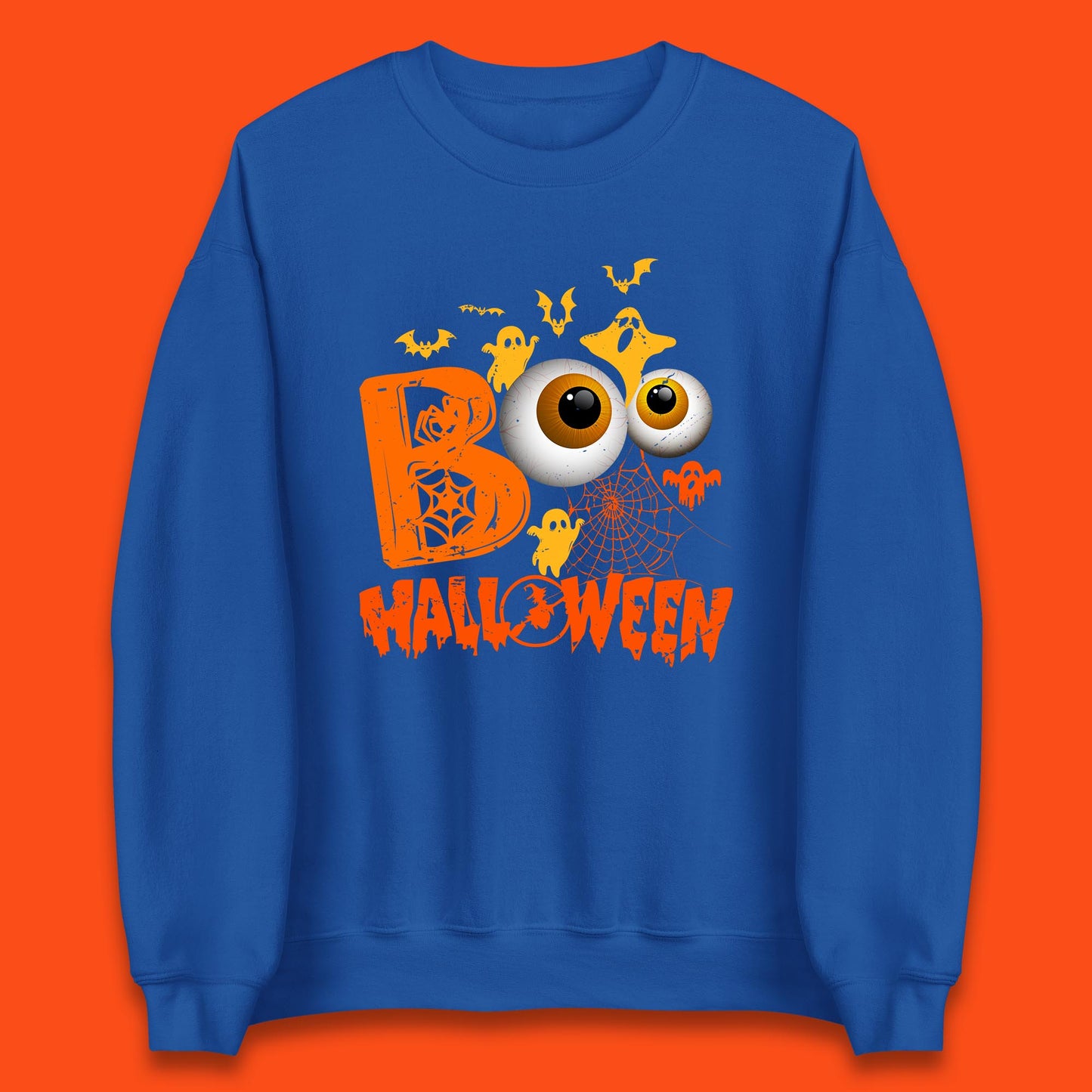 Halloween Spooky Boo Eye Balls Funny Halloween Boo Ghost Spooky Season Unisex Sweatshirt