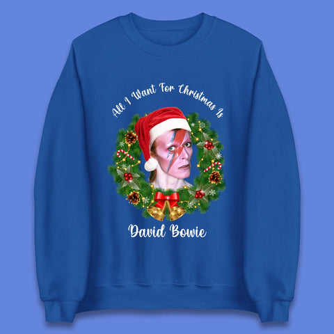 David Bowie Christmas Unisex Sweatshirt
