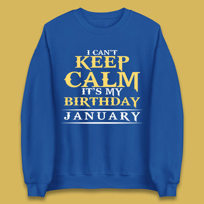 January Birth Party Unisex Sweatshirt