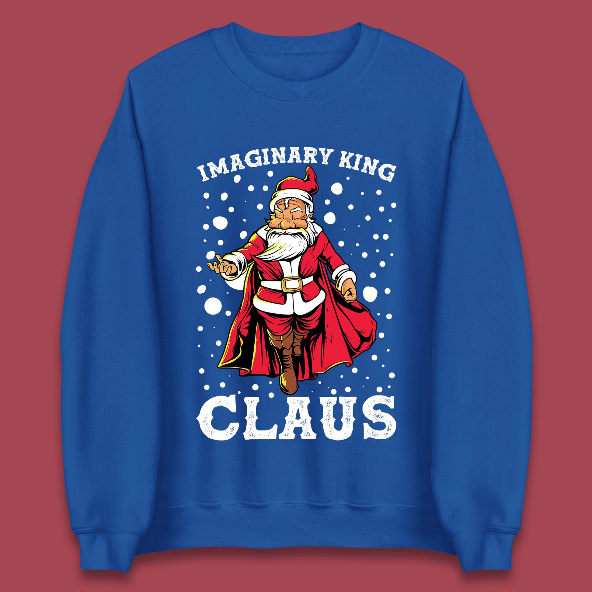 imaginary king santa christmas sweatshirt