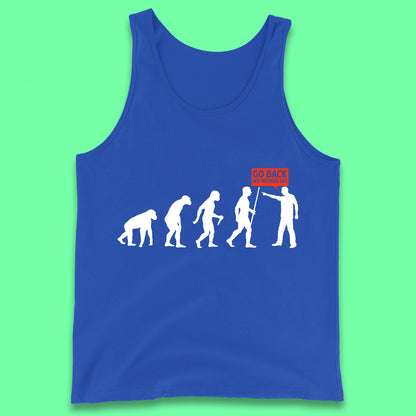 Go Back We Messed Up Funny Evolution Environmentalist Human Evolution Tank Top