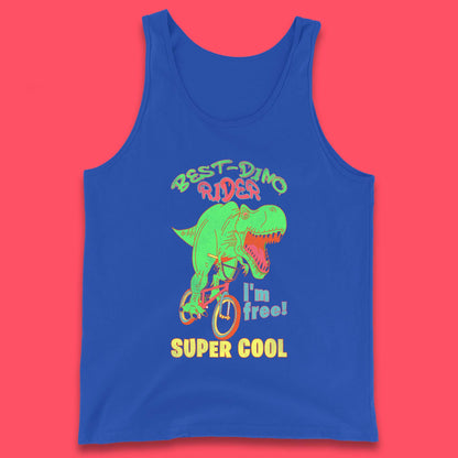Dinosaur Riding Bicycle Tank Top